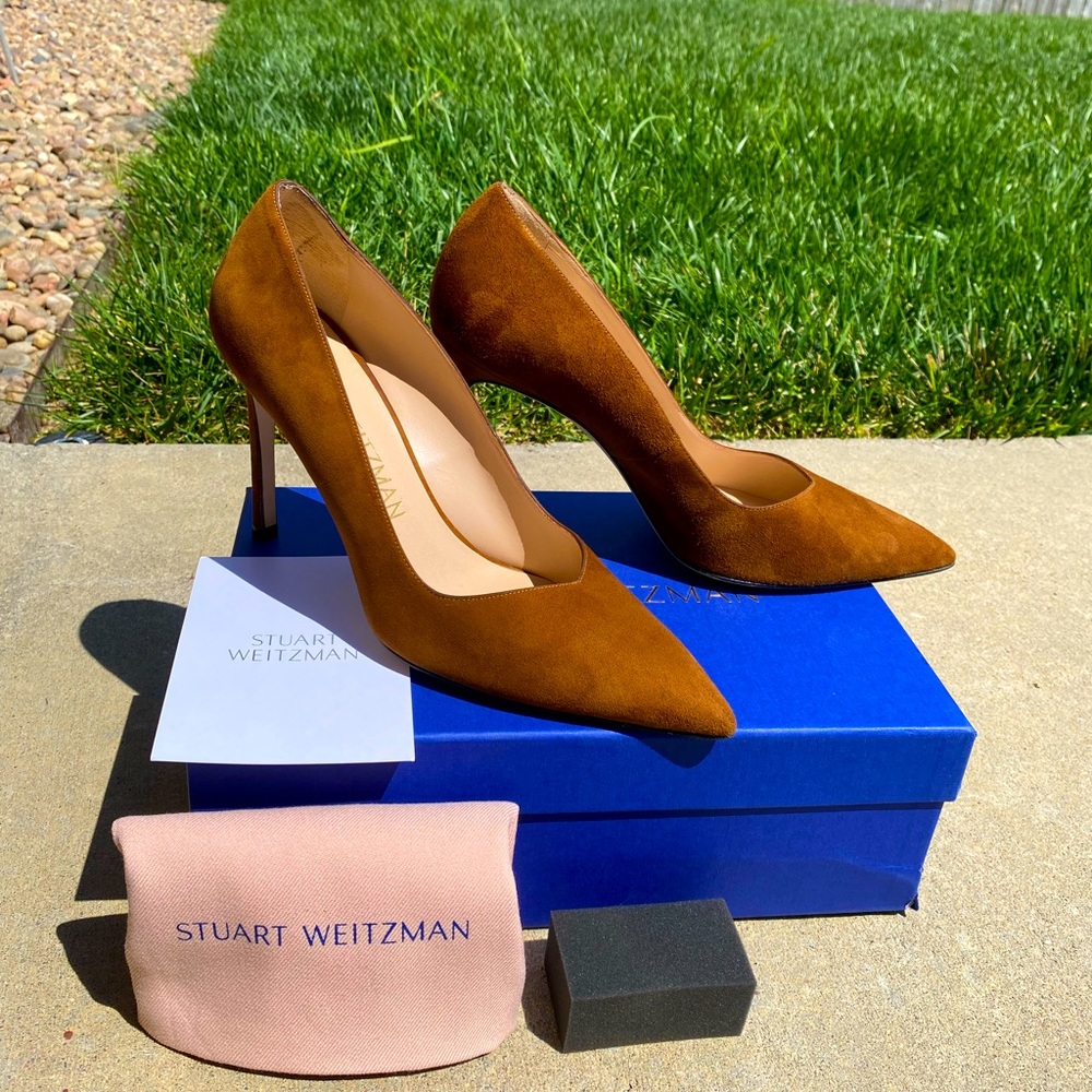Stuart Weitzman Anny Suede Pump Heels